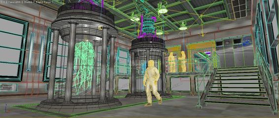 科学实验室 生物研究所 病毒隔离室 防护服 消毒室-CG模型网(cgmodel)-专注CG模型