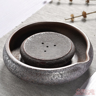 【铭灿瓷业厂家批发日式粗陶干泡台柴烧复古铁锈釉壶承禅意茶具配件壶承MC-MCCY0143MC-MCCY 0143】德化县铭灿陶瓷研究所 - 产品库